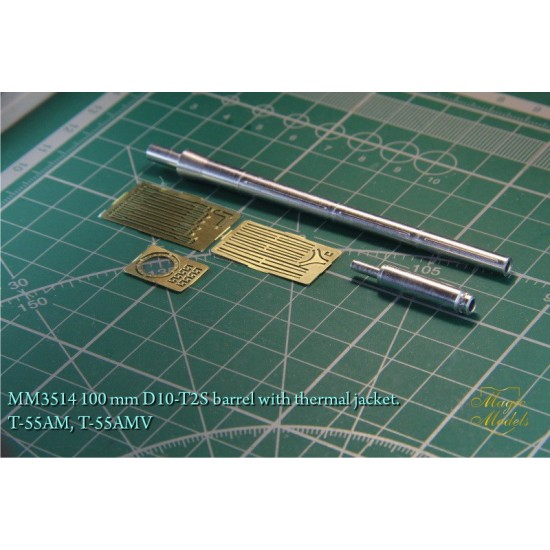 1/35 100mm D10-T2S Barrel w/Thermal Jacket for T-55AM, T-55AMV Since 1951