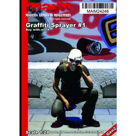 1/24 Graffiti Painter #1 (Boy with mask)