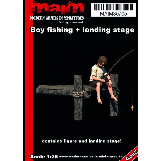 1/35 Boy Fishing w/Small Landing Stage