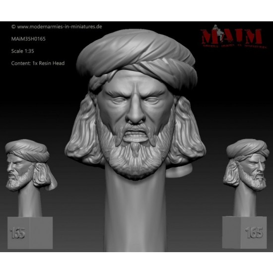 1/35 Iraqi/Taliban/Afghan Character Head Set E #0165 (1pcs)