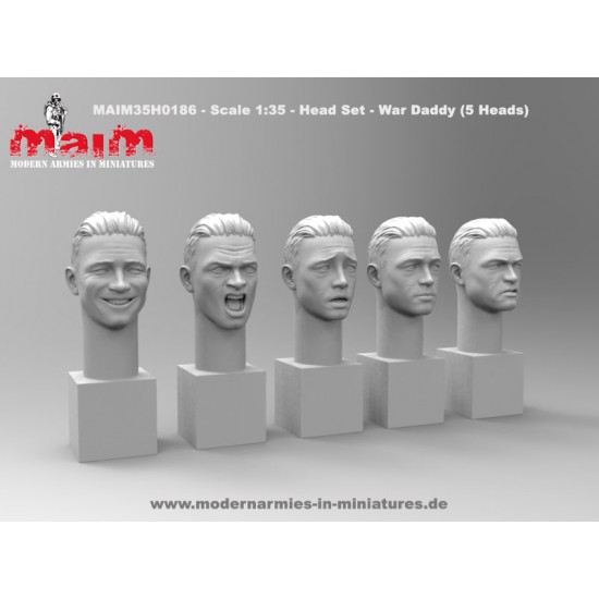 1/35 Character Head Set - War Daddy - (5 Heads)