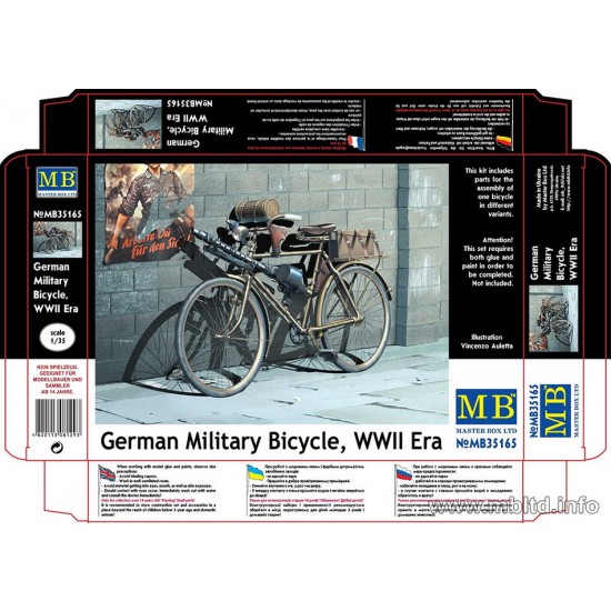 1/35 WWII German Military Bicycle (1 Bicycle)