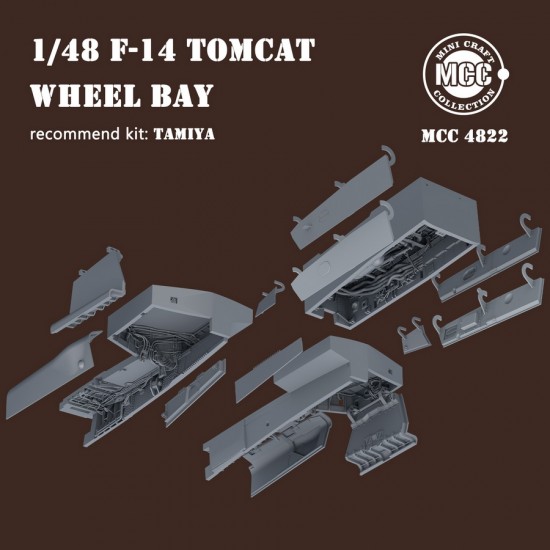 1/48 F-14 A/B/D Tomcat Front and Main Wheel Bay for Tamiya kits