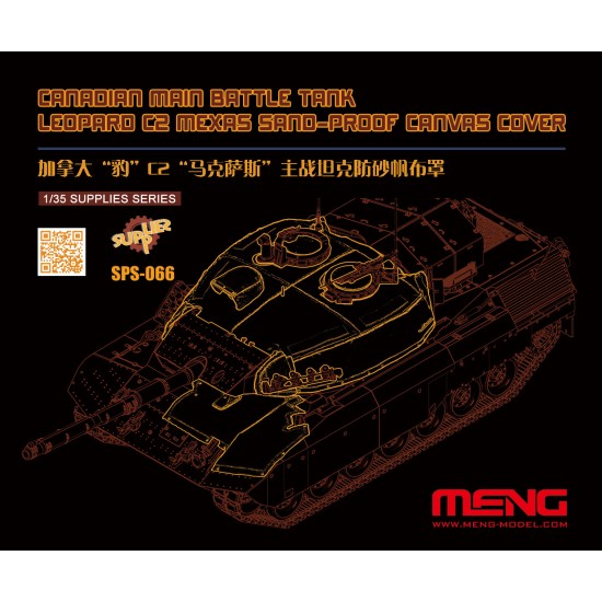 1/35 Canadian MBT Leopard C2 MEXAS Sand-Proof Canvas Cover for #TS041 kits