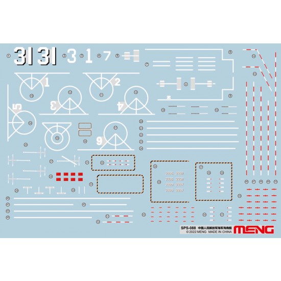 1/700 PLA Navy Hainan Marking Decals for MENG-PS007