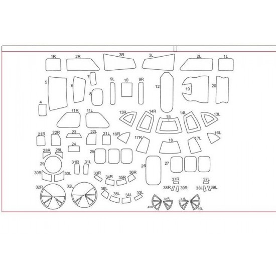 1/48 Boeing B-17G Fortress Masking for Revell/Monogram kits