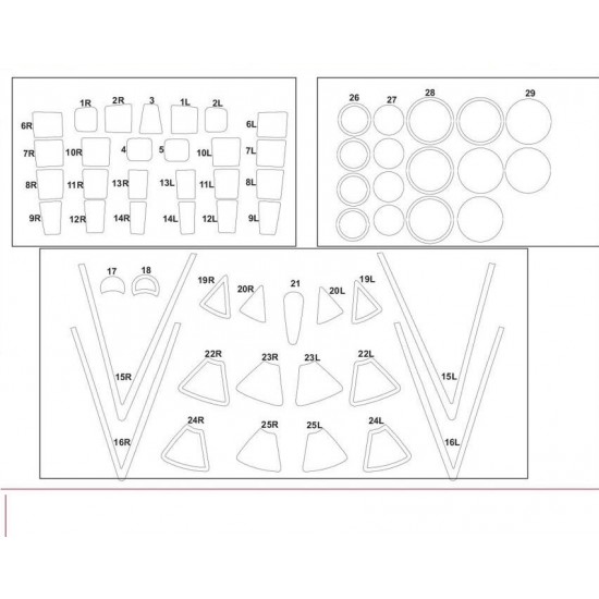 1/48 Boeing B-29 Superfortress Masking for Revel/Monogram kits