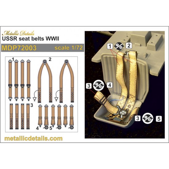 1/72 WWII USSR Seatbelts 3D Decals