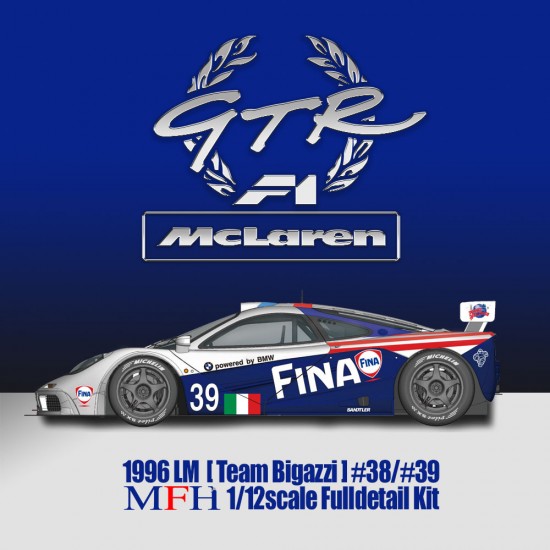 1/12 Full Detail Kit: McLaren F1 GTR ['96 LM Team Bigazzi]