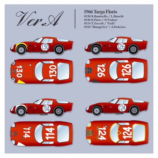 1/12 Alfa Romeo Giulia TZ2 Ver.A 1966 Targa Florio [Multi-Material kit]