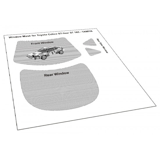 1/24 Toyota Celica GT4 ST185 Tamiya Window Masking
