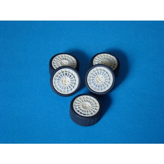 1/24 18'' Lancia Wheels (5 Resin Wheels + 5 Tyres) for Hasegawa kits