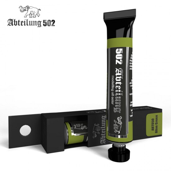 502 Abteilung Oil Paint - Olive Green (20ml)