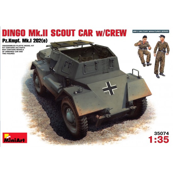 1/35 British Scout Car Dingo Mk.II (Pz.Kmpf.Mk.I 202 e) w/Crew