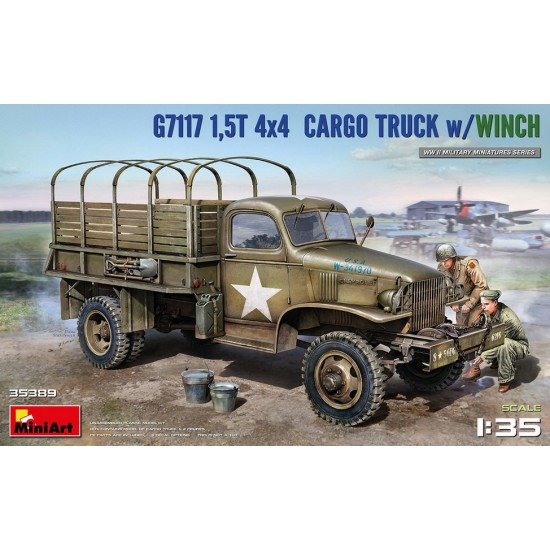 1/35 G7117 1.5t 4x4 Cargo Truck w/Winch