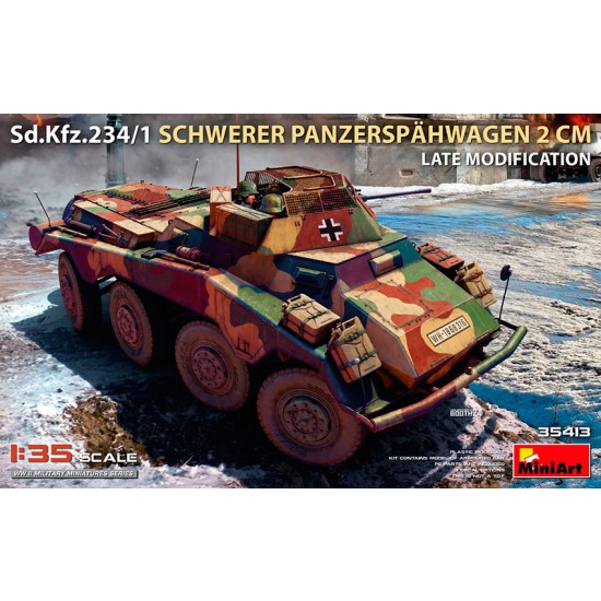 1/35 Sd.Kfz.234/1 Schwerer Panzerspahwagen (2cm). Late Mod