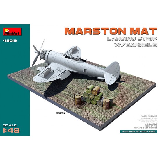 1/35 Marston Mat Landing Strip with Barrels