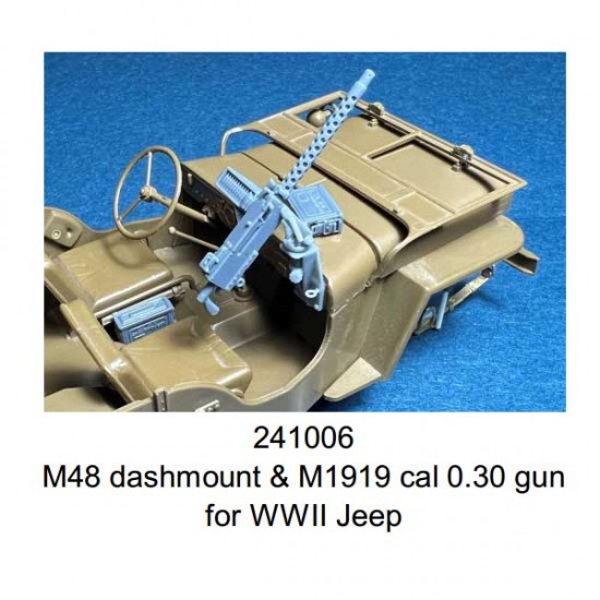 1/24 WWII Jeep M48 Dashmount & M1919 cal.30 Gun