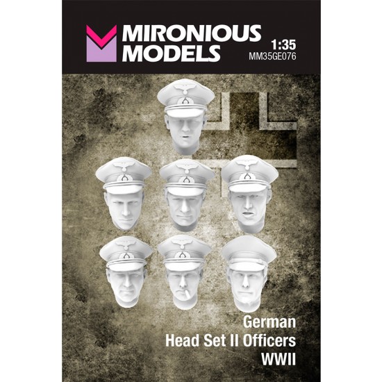 1/35 WWII German Officers Head Set II