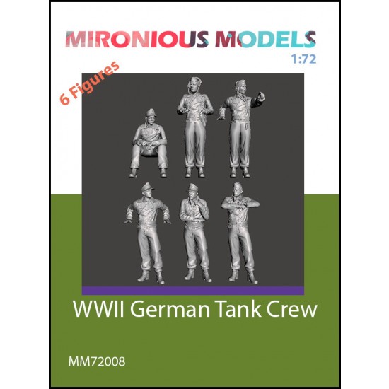 1/72 WWII German Tank Crew (6 figures)