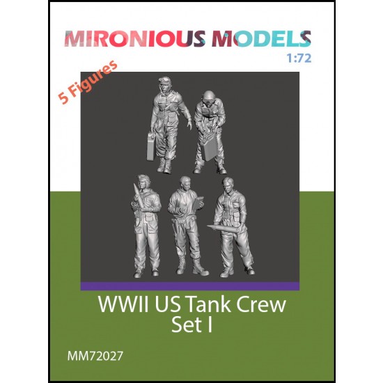 1/72 WWII US Tank Crew Set I (5 figures)