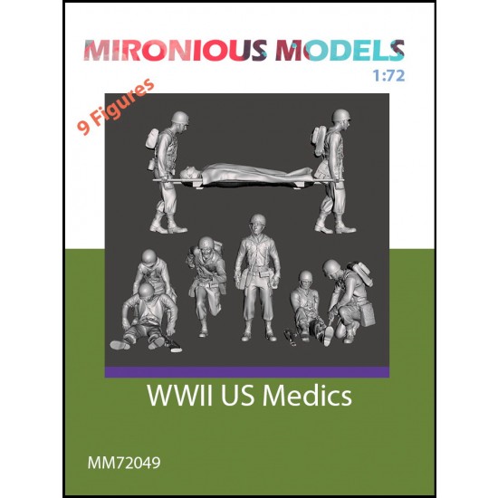 1/72 WWII US Medics (9 figures)