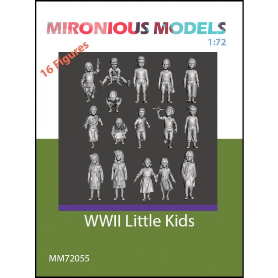 1/72 WWII Little Kids (16 figures)