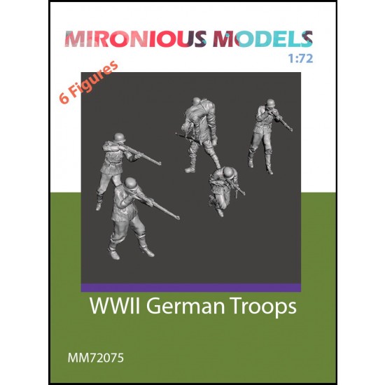 1/72 WWII German Troops (6 figures)