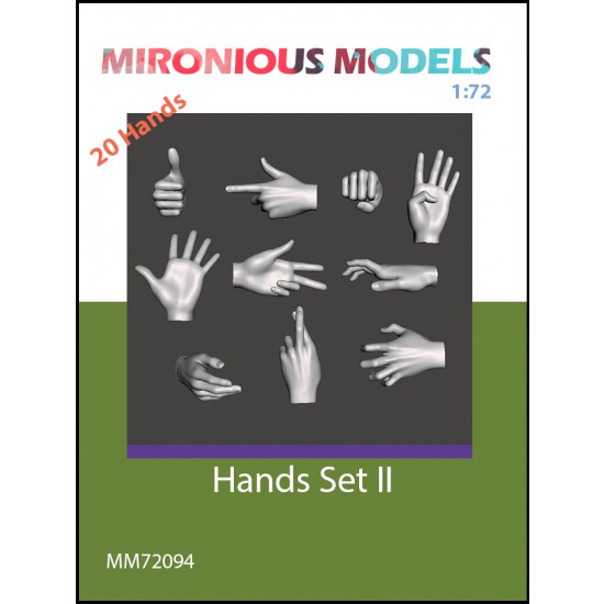 1/72 Hands Set II (20pcs)