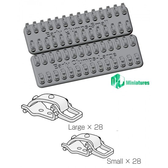 1/35 WWII German Type 1.2 Clamps set Early Type