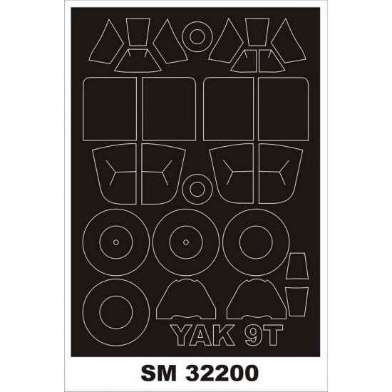 1/32 Yakovlev Yak-9T Masking for ICM kits (outside-inside)