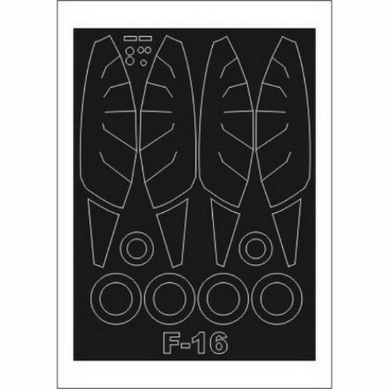 1/48 F-16 Paint Mask for Tamiya kit (outside-inside)