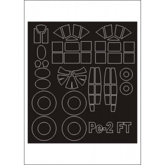 1/48 Petlyakov Pe-2 Paint Mask for MPM kit (outside-inside)