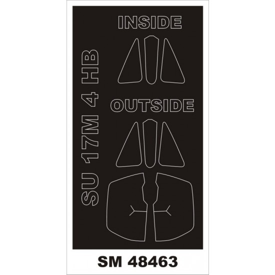 1/48 Su-17M4 Paint Mask for Hobby Boss kits (Outside, Inside)