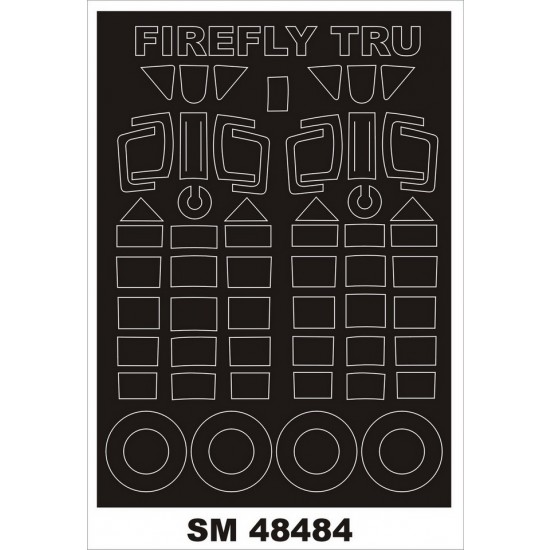 1/48 FAIREY FIREFLY Paint Mask for Trumpeter kits (outside, inside)