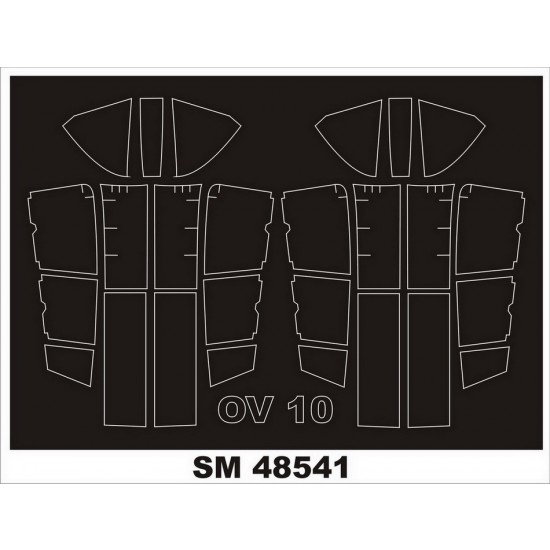 1/48 Rockwell OV-10 Bronco Masking for ICM kits (outside, inside)