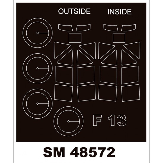 1/48 Junkers F-13 Canopy Masks for MiniArt kits