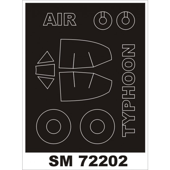 1/72 Hawker Typhoon Ib Paint Mask for Airfix kit (outside)