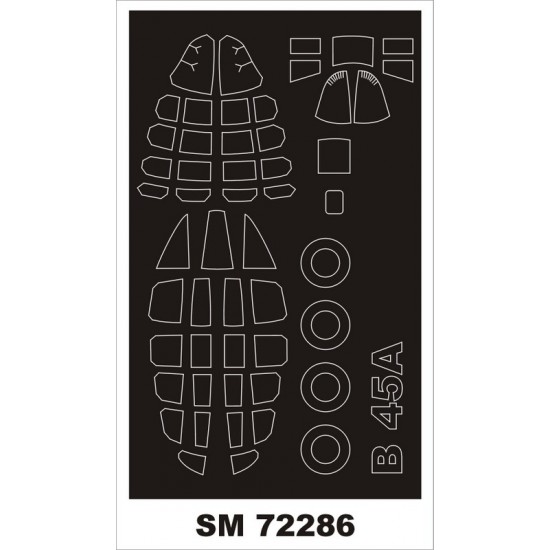 1/72 B-45A Paint Mask for Valom Models