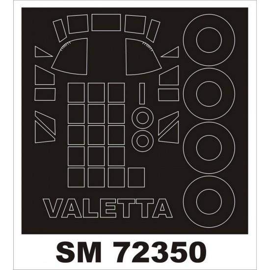 1/72 Vickers Valetta C.1 Paint Masking for Valom kits