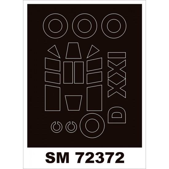 1/72 Fokker D.XXI Canopy Masks for Special Hobby kits