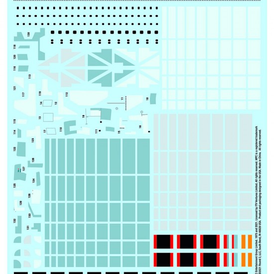 1/48 Space: 1999 22" Eagle Transporter Paneling Decals