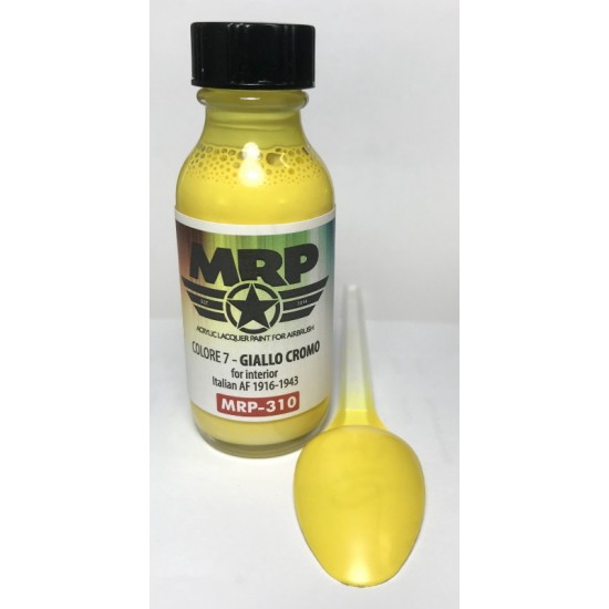 Acrylic Lacquer Paint - Giallo Cromo for Interior 30ml