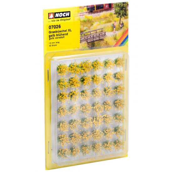 Grass Tufts XL "Blooming" (yellow, 42pcs, 12mm)