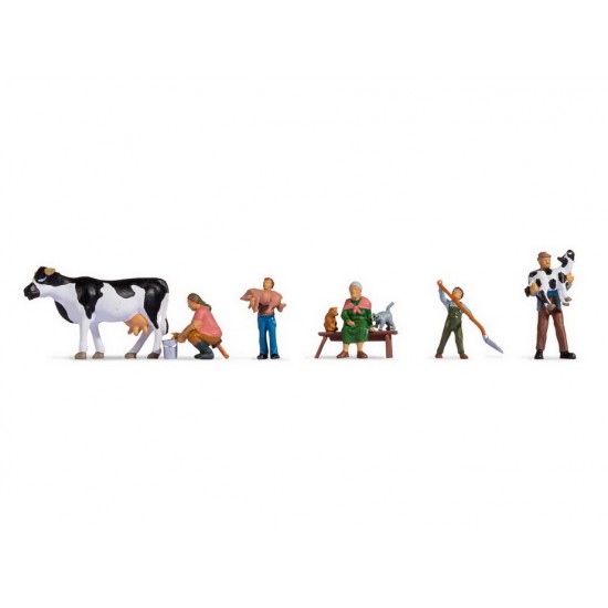 HO Scale Farming Family