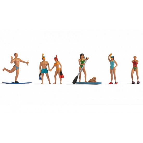 Summer Figures HO Water Sports (assembled and painted)