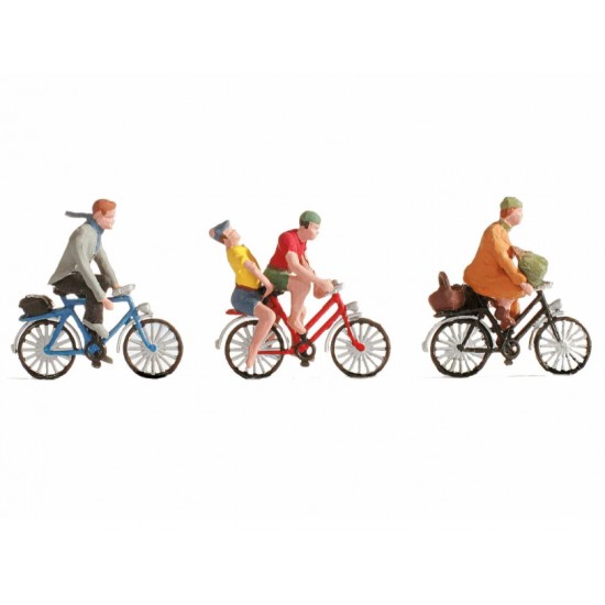 Summer Figures HO Cyclists (assembled and painted)