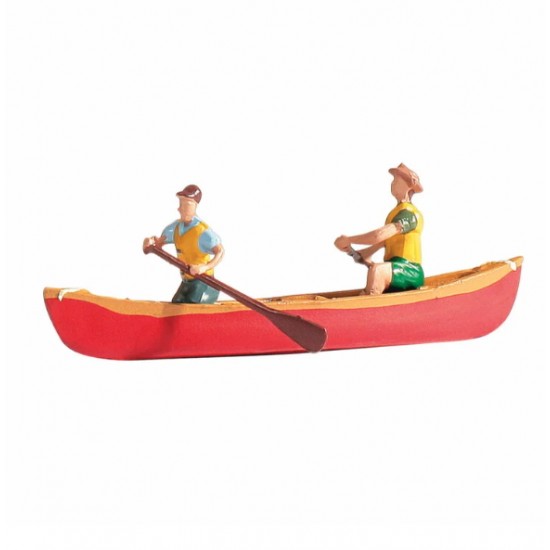 Summer Figures HO Canoe (assembled and painted)