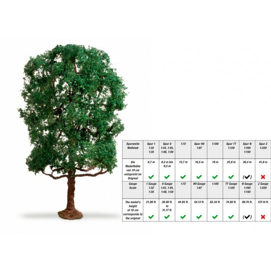 Chestnut Tree (height: 19cm, assembled and painted)