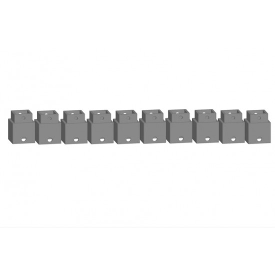 HO, TT, N Scale Easy-Track Railway - Pillar Element (10pcs, 16 mm x 16 mm x 14.5 mm)